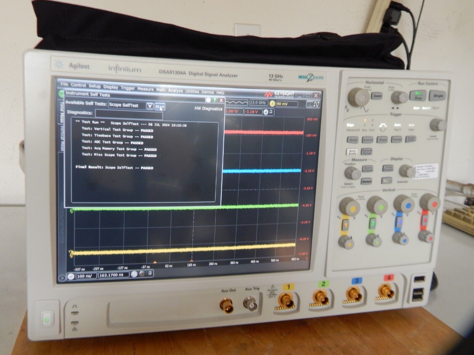 Keysight DSA91304A 13Ghz 40Gs/s oscilloscope, *139 Options*, Immaculate. Keysight DSA91304A 13Ghz 40Gs/s oscilloscope, *139 Options*, Immaculate.